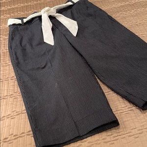 Dockers pants, crop-style, navy pinstripe, 4